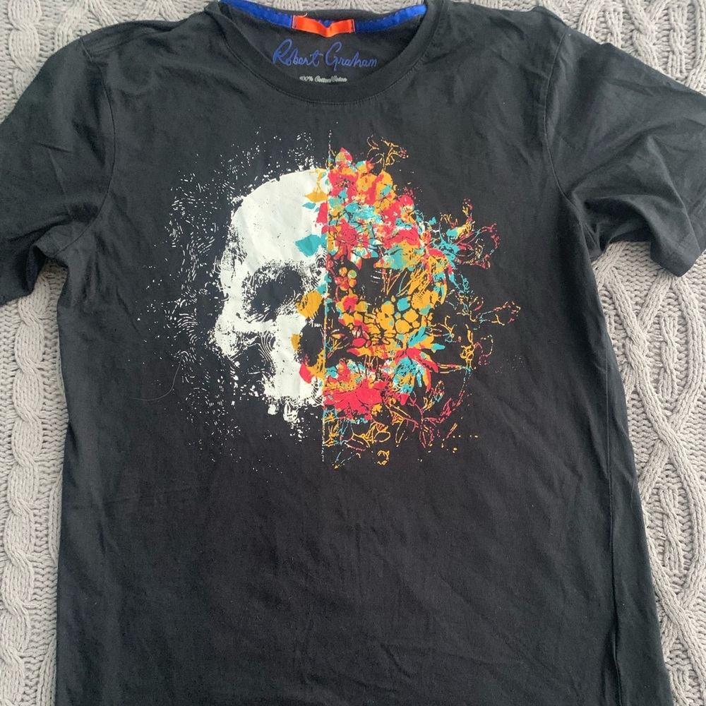 Robert Graham Size Small Sweet And Sour Skull Classic Fit Tee